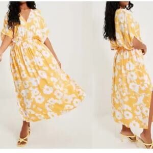 Samsoe Samsoe Floral Midi Swing Dress Size Small Summer Boho Western